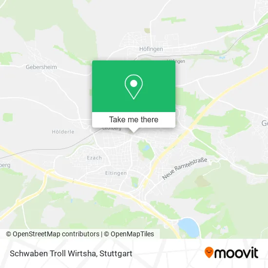 Карта Schwaben Troll Wirtsha
