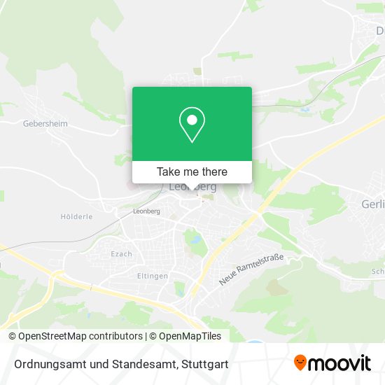 Ordnungsamt und Standesamt map