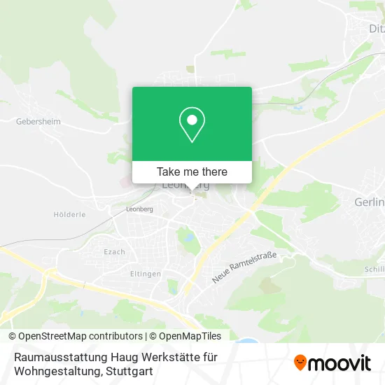 Карта Raumausstattung Haug Werkstätte für Wohngestaltung