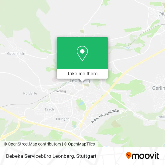 Карта Debeka Servicebüro Leonberg