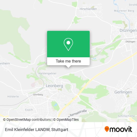Emil Kleinfelder LANDW map