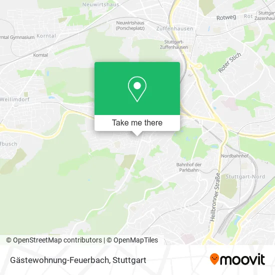 Карта Gästewohnung-Feuerbach