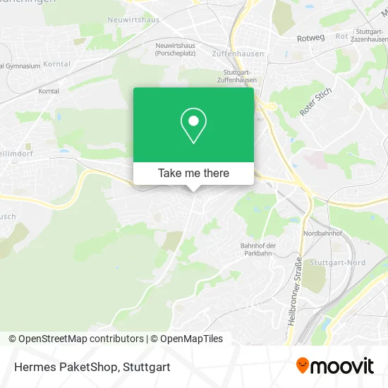 Hermes PaketShop map