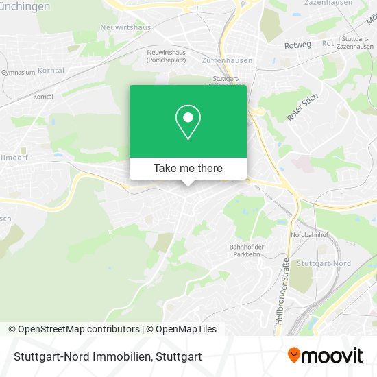 Stuttgart-Nord Immobilien map