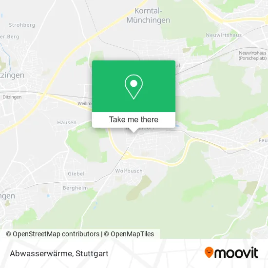 Карта Abwasserwärme