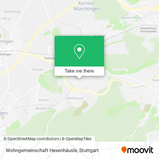 Карта Wohngemeinschaft Hexenhäusle