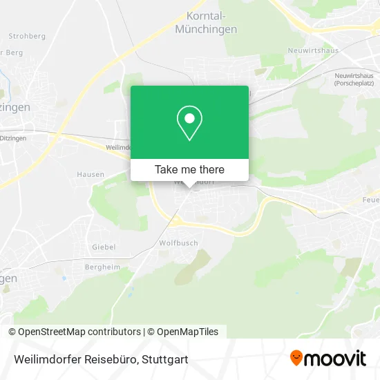 Карта Weilimdorfer Reisebüro