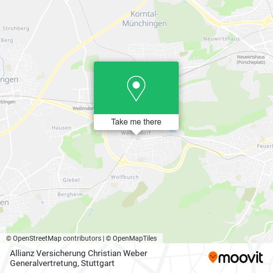 Allianz Versicherung Christian Weber Generalvertretung map
