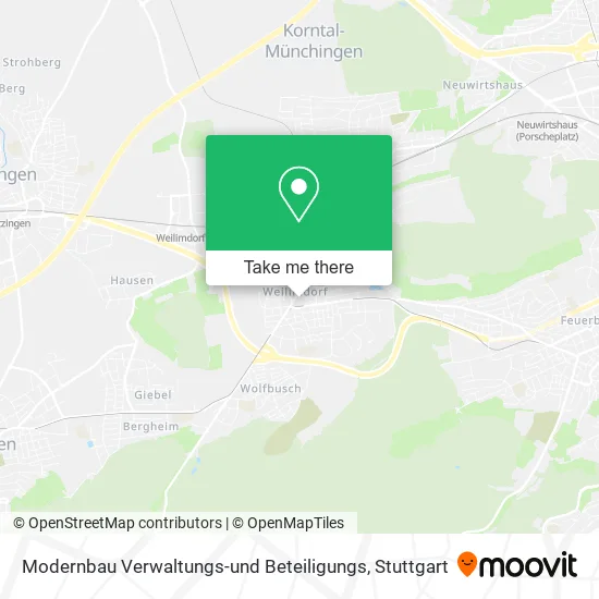 Карта Modernbau Verwaltungs-und Beteiligungs