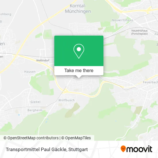 Карта Transportmittel Paul Gäckle