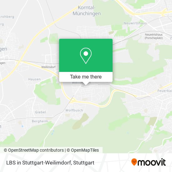 Карта LBS in Stuttgart-Weilimdorf