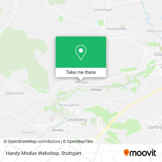 Handy Modus Webshop map