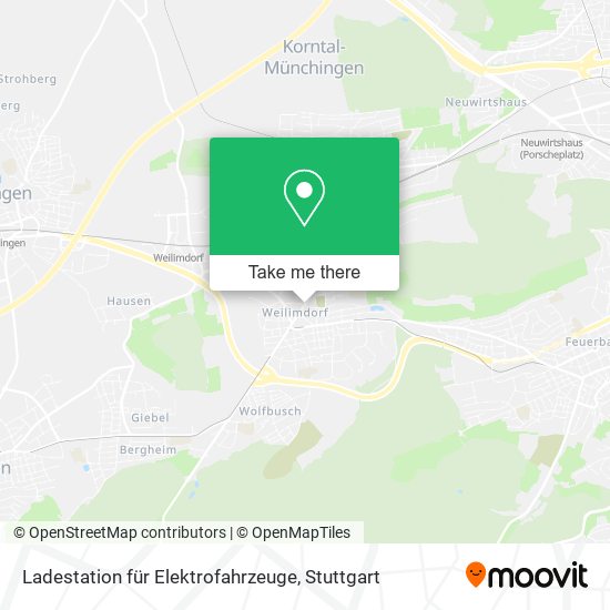 Ladestation für Elektrofahrzeuge map