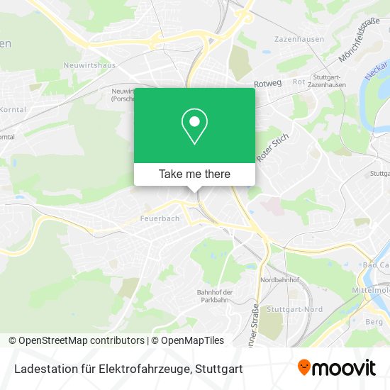 Карта Ladestation für Elektrofahrzeuge