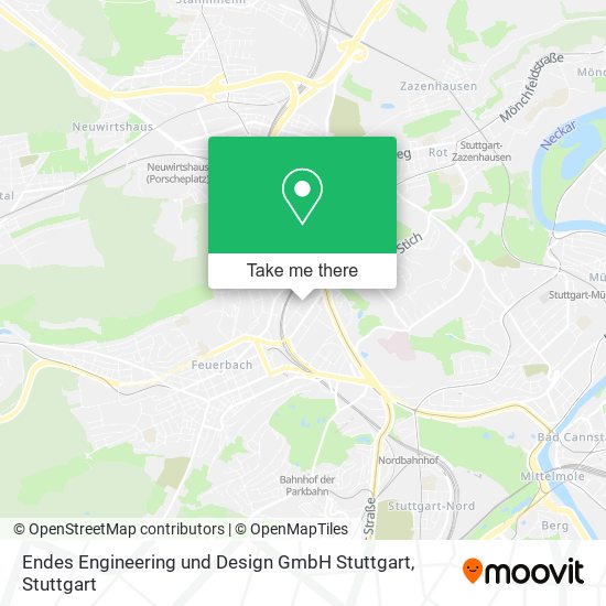 Endes Engineering und Design GmbH Stuttgart map