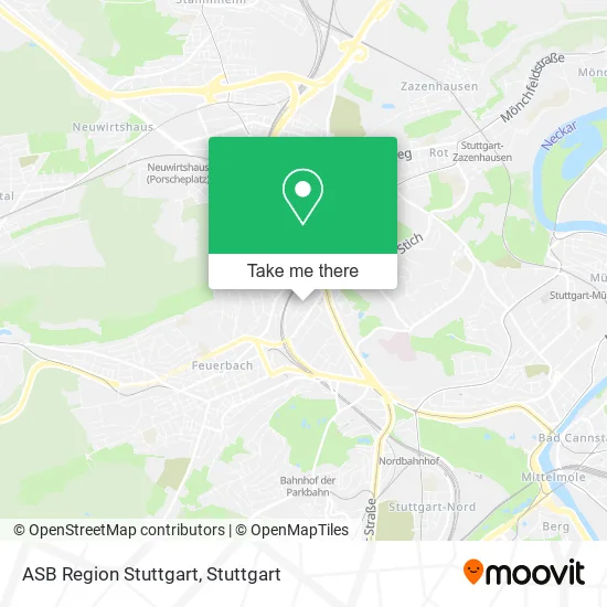 Карта ASB Region Stuttgart