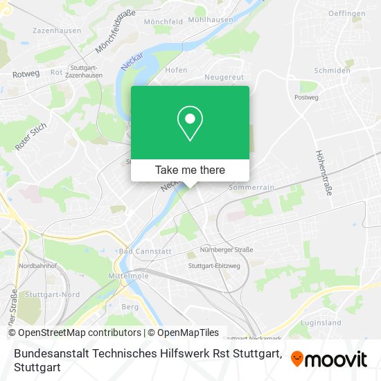 Карта Bundesanstalt Technisches Hilfswerk Rst Stuttgart