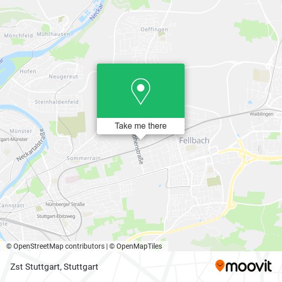 Zst Stuttgart map