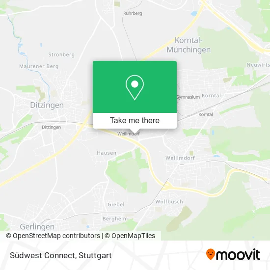 Карта Südwest Connect