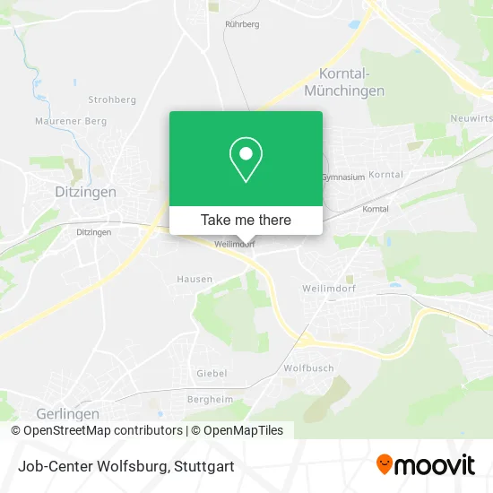 Карта Job-Center Wolfsburg