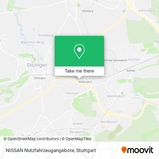 NISSAN Nutzfahrzeugangebote map