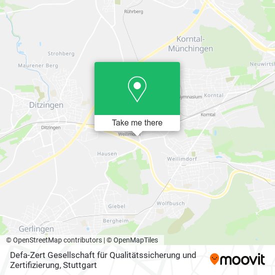 Defa-Zert Gesellschaft für Qualitätssicherung und Zertifizierung map
