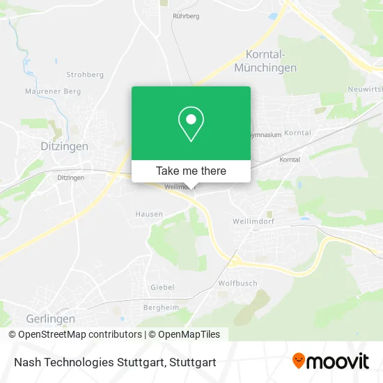Nash Technologies Stuttgart map