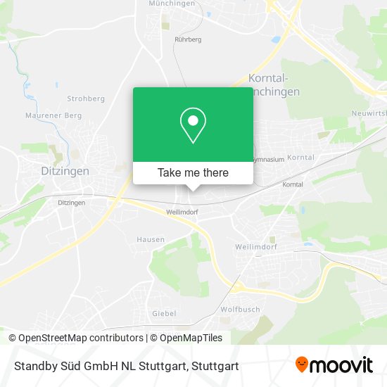 Standby Süd GmbH NL Stuttgart map