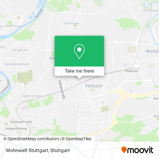 Карта Wohnwelt Stuttgart