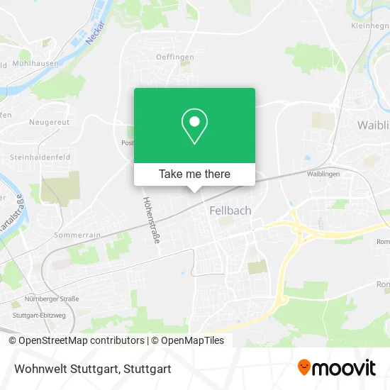 Карта Wohnwelt Stuttgart