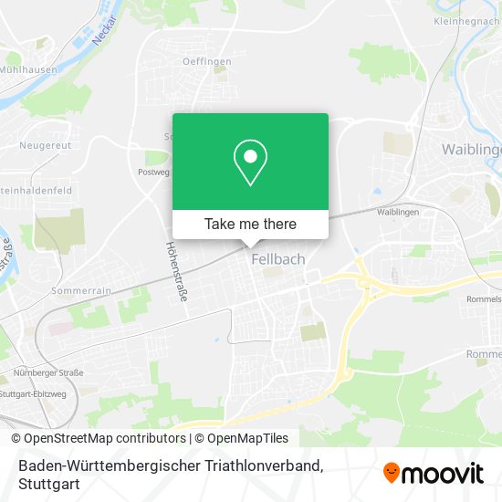 Baden-Württembergischer Triathlonverband map
