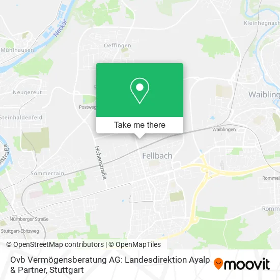 Карта Ovb Vermögensberatung AG: Landesdirektion Ayalp & Partner