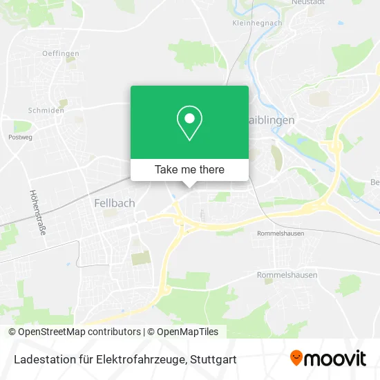 Карта Ladestation für Elektrofahrzeuge