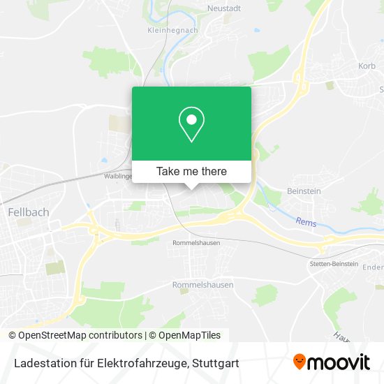 Ladestation für Elektrofahrzeuge map