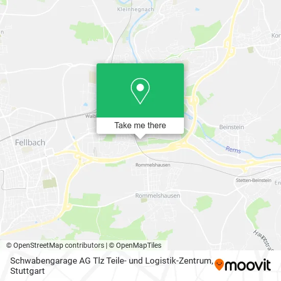 Карта Schwabengarage AG Tlz Teile- und Logistik-Zentrum