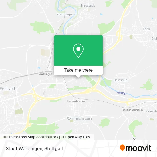 Карта Stadt Waiblingen