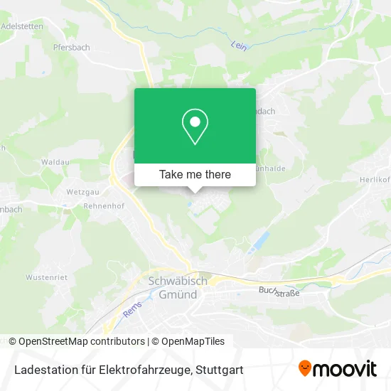 Карта Ladestation für Elektrofahrzeuge