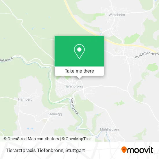 Карта Tierarztpraxis Tiefenbronn