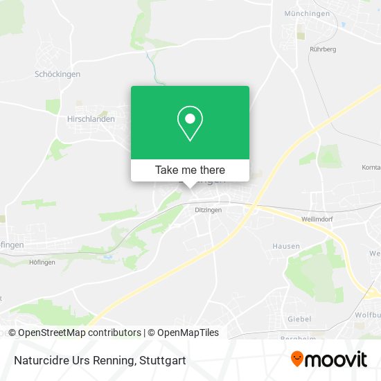 Naturcidre Urs Renning map