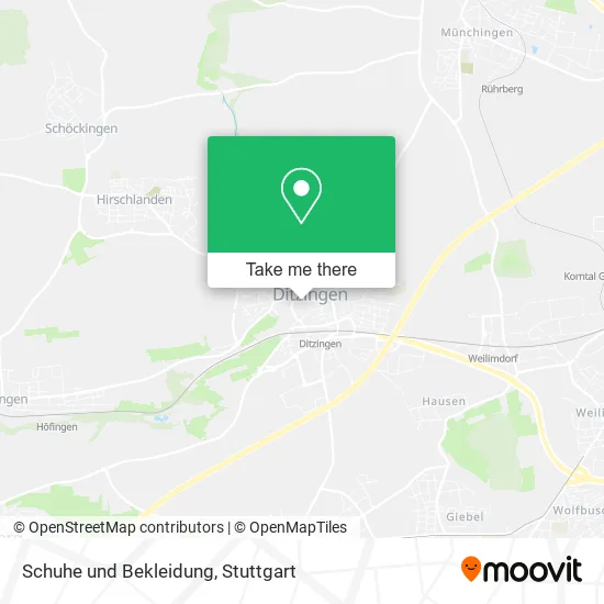 Карта Schuhe und Bekleidung