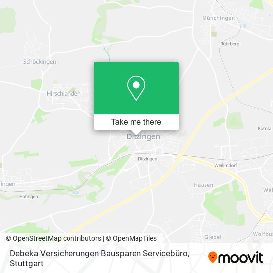 Debeka Versicherungen Bausparen Servicebüro map