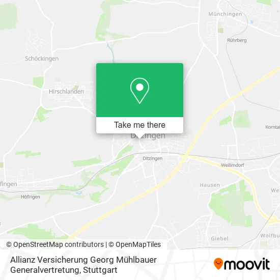Карта Allianz Versicherung Georg Mühlbauer Generalvertretung