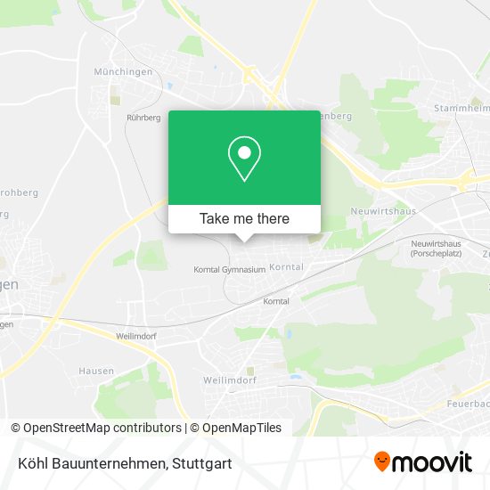 Карта Köhl Bauunternehmen