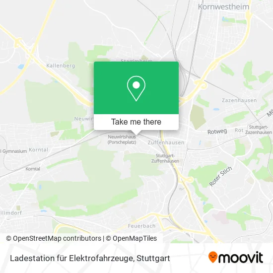 Карта Ladestation für Elektrofahrzeuge