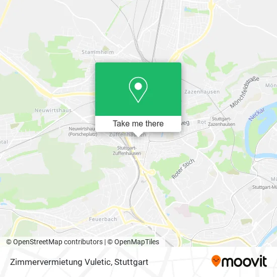 Карта Zimmervermietung Vuletic