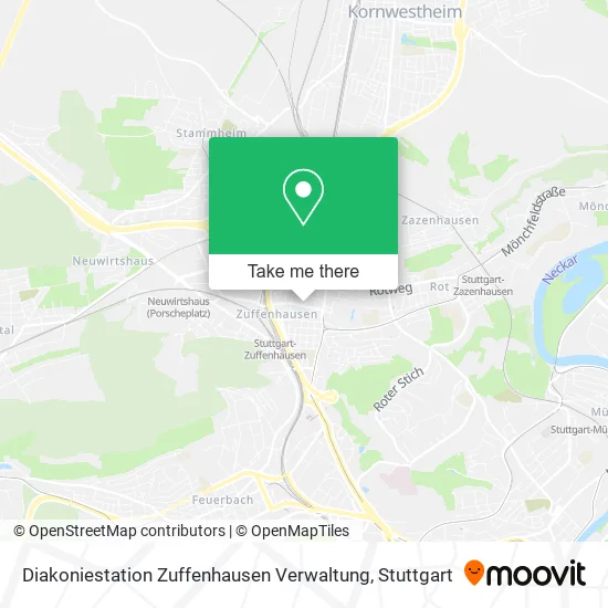 Карта Diakoniestation Zuffenhausen Verwaltung