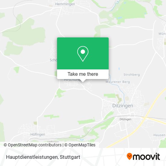Hauptdienstleistungen map