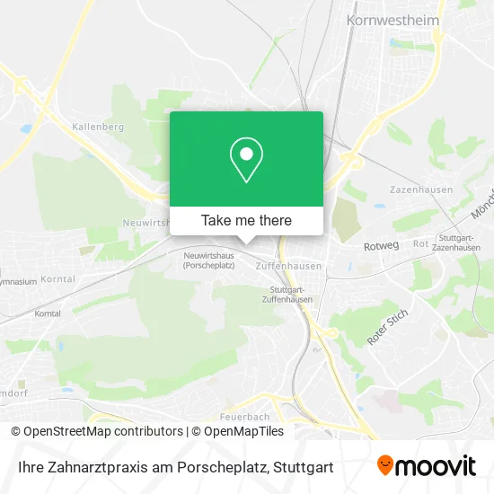 Карта Ihre Zahnarztpraxis am Porscheplatz