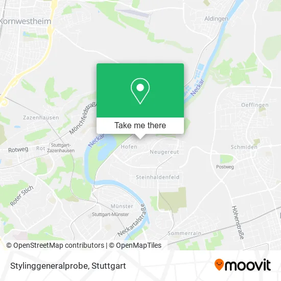 Stylinggeneralprobe map