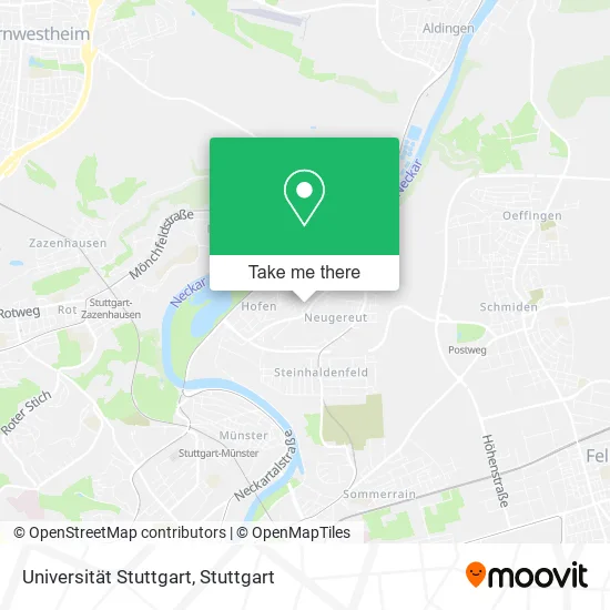 Карта Universität Stuttgart